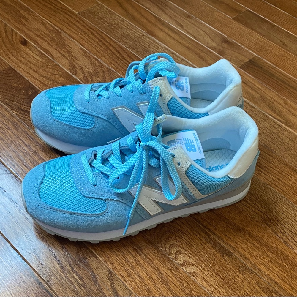 New Balance 574 Light Blue *worn once*